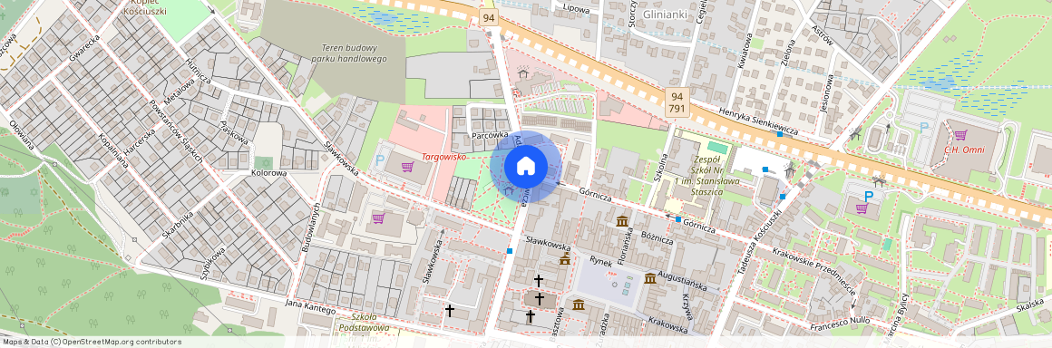 ul. Adama Mickiewicza, Olkusz, Olkusz, olkuski, małopolskie