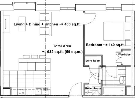 1 Bed Flat, Local Crescent, M5 - Photo 3