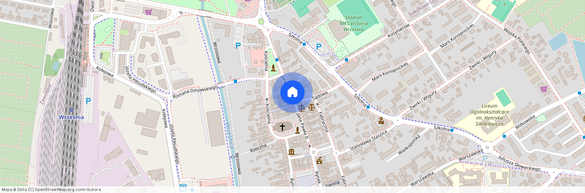 ul. Jana Pawła II, Września, Września, wrzesiński, wielkopolskie