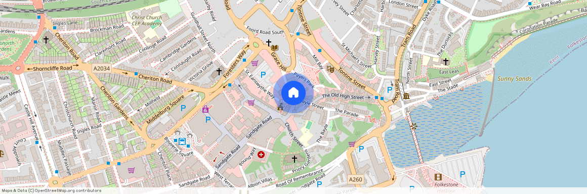 Flat 3, 17 Rendezvous Street, Folkestone, CT20 1EY