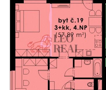 Pronájem bytu 2+kk 59 m², K Říčanům 886, Praha - Photo 5