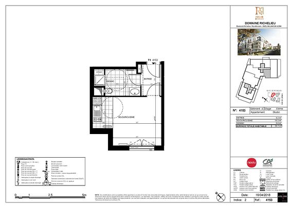 location Appartement T0 DE 24.1m² À RUEIL MALMAISON - Photo 1