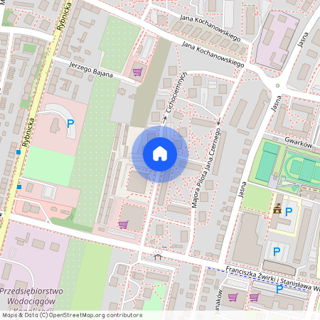 ul. Franciszka Zubrzyckiego, Trynek, Gliwice, śląskie