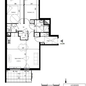 Location Appartement 3 pièces 66m² VANNES 56000 - Photo 2