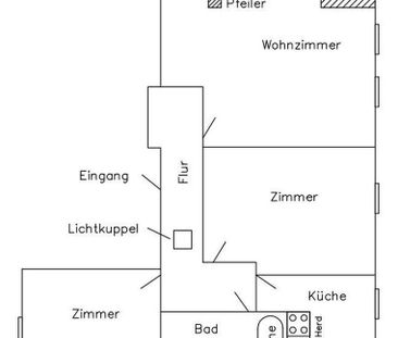 Ein Traum: 3-Zi-Dachgeschosswohnung am Südfriedhof, Badewanne, Gart... - Photo 4