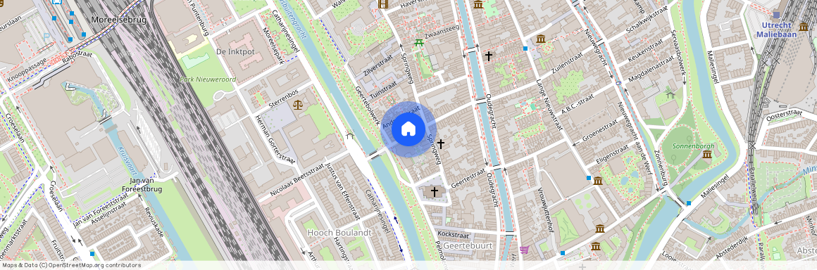 Springweg en omgeving Geertebuurt, 3511 PX, Lange Smeestraat, Utrecht