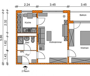 Attraktive 2-Raumwohnung sucht neuen Mieter - Photo 5