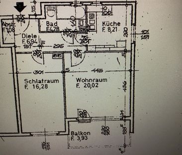 Willkommen Zuhause: 2-Zimmer-Wohnung mit großem Balkon - Photo 1