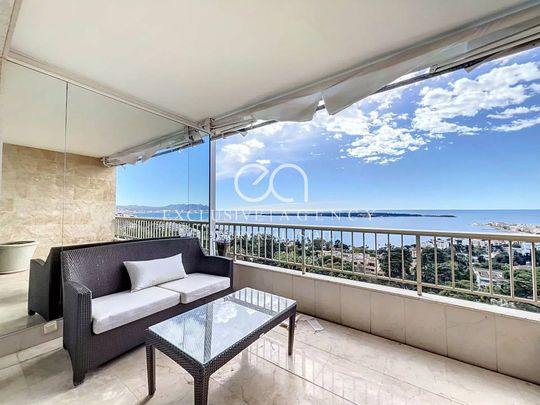 Cannes location meublée annuelle 4 pièces 128m² vue mer terrasse et piscine - Photo 1