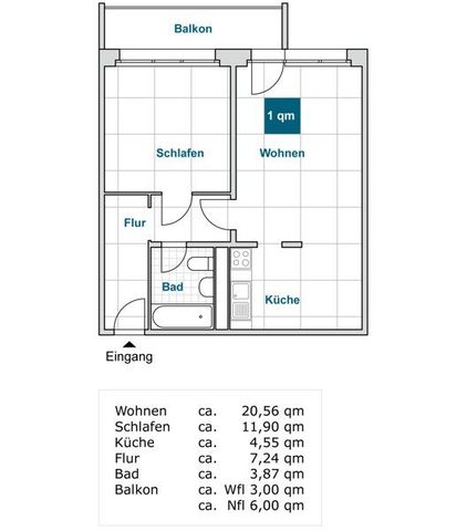 Preisgünstige und praktische 2-Zimmer-Wohnung, ab Dezember 2024 verfügbar! - Foto 2