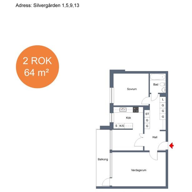 Silvergården 1 A - Foto 2