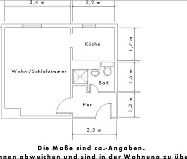 1 Zimmer mit Dusche für Studenten und Azubis - Foto 1