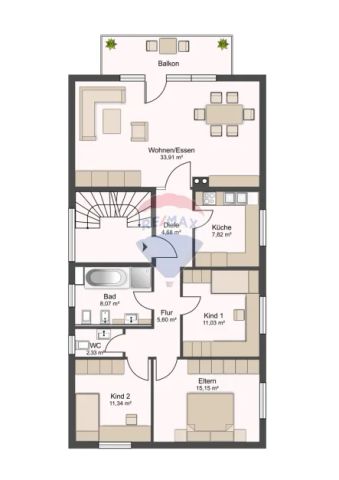 Gepflegte, helle 4-Zimmer-Wohnung in Pfuhl - Foto 3