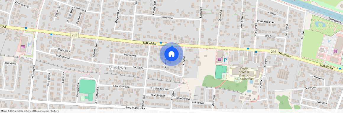 ul. Spacerowa, Miedzyń, Bydgoszcz, kujawsko-pomorskie