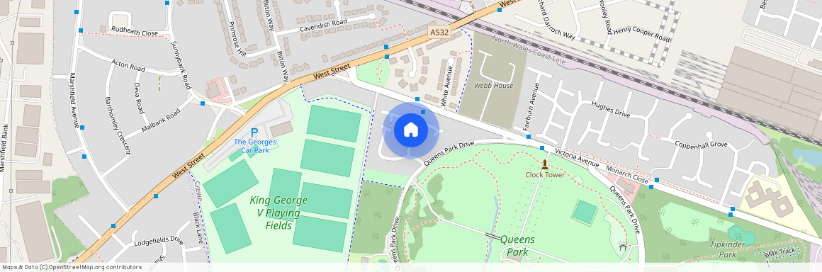 Queens Park Gardens, Crewe, Cheshire, CW2