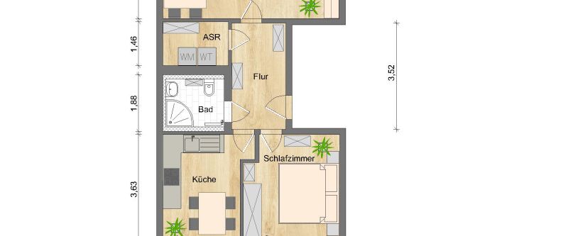 Wohnung Nr. 307/85/41 - Foto 1