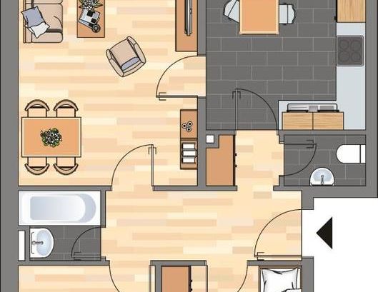 Demnächst verfügbar! 3-Zimmer-Wohnung in Wolfsburg Vorsfelde - Foto 1