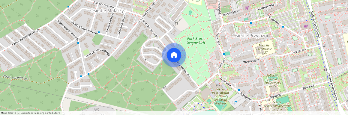 ul. Braci Gierymskich, Centrum, Zielona Góra, lubuskie