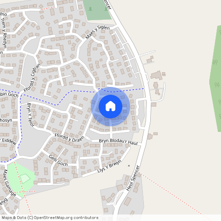 Gerddi'r Briallu, Coity, CF35