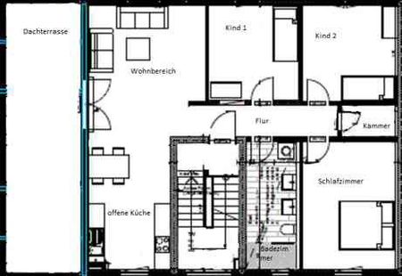 Traumhafte 4-Zimmer-Wohnung mit großer Dachterrasse. - Photo 2