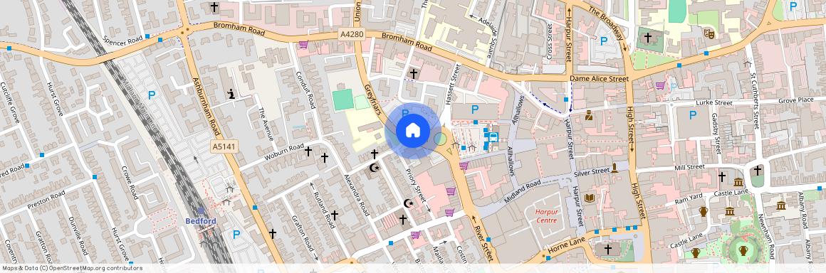 Greyfriars, Bedford, Bedfordshire, MK40