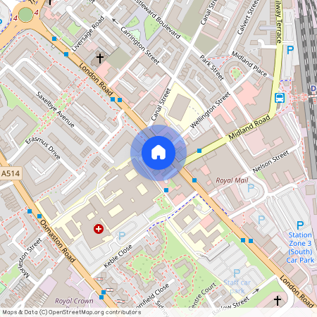 1 Bedroom Ground Floor Flat, Carlton HouseLondon Road, Derby Centre