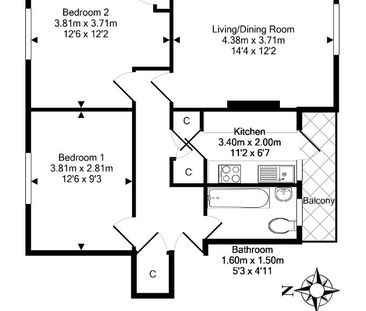 2 bedroom flat to rent - Photo 3