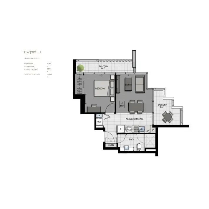 “Stylish Fully Furnished One-Bedroom Apartment in the Heart of the City” - Photo 1