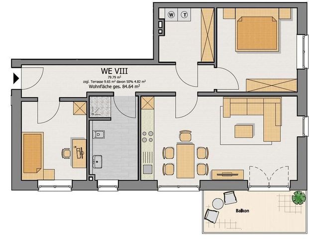 Moderne 3-Zimmer-Wohnung im 1. OG, mit Fahrstuhl erreichbar. - Foto 1