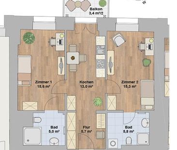 01277 Dresden - Striesen , Gottleubaer Str. 12 WE 41 - Photo 6