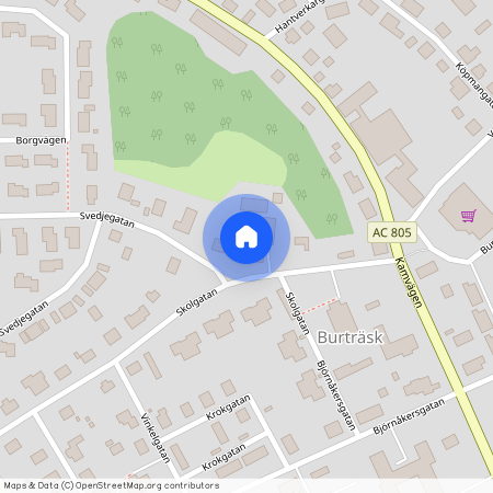 Burträsk, Västerbotten, Skellefteå, Skolgatan 33 C