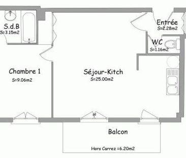 Location Appartement 2 Pièces 40 m² - Photo 6