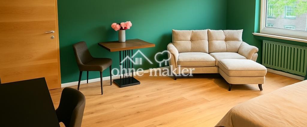 Top saniertes und möbliertes 1 Zimmer Apartment in Düsseldorf Wersten in Uninähe privat zu vermieten - Foto 1