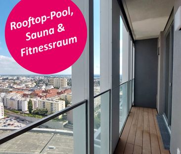 1,5-Zi.-Erstbezug mit Loggia & Rooftop Spa | TOWER HOMES im V22 - Foto 6