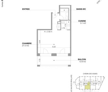 1.5 Zimmer, 39 m², 1. Stock - Foto 6