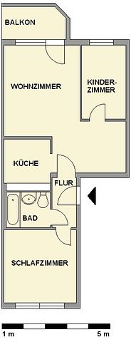 3-Raum-Wohnung mit Balkon und die Schule im Wohnumfeld - Foto 4