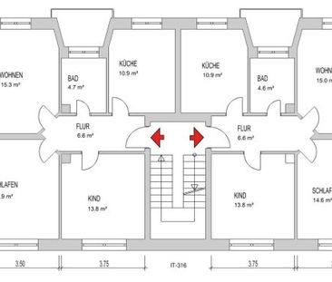 Neues Jahr-neue Wohnung: 3-Raum-Wohnung mit Badewanne und Balkon am... - Photo 4