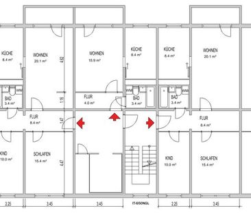 Moderne 3-Zimmer-Wohnung mit Balkon - direkt am Wald - Photo 3
