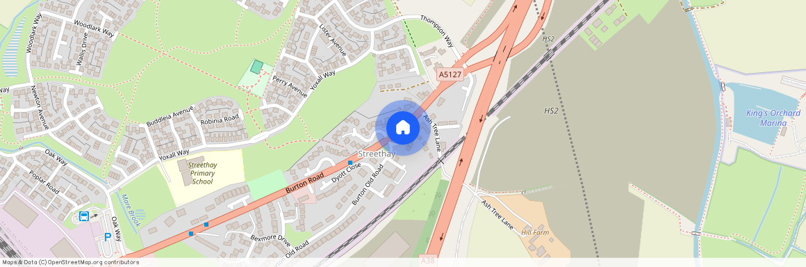 Burton Road, Streethay