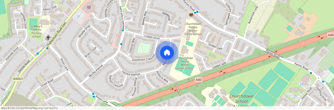 Martindale Road, Churchdown, Gloucester, Gloucestershire, GL3