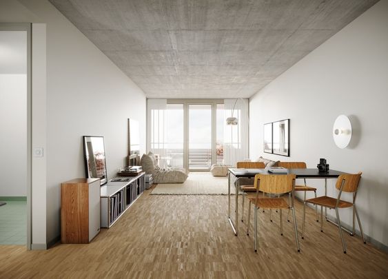 Moderne Leichtigkeit: 2.5-Zimmer-Wohnung im architektonischen Riegel - Photo 1