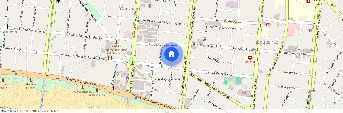 Rua Jorge Tibiriçá, 12 - Gonzaga, Santos - SP