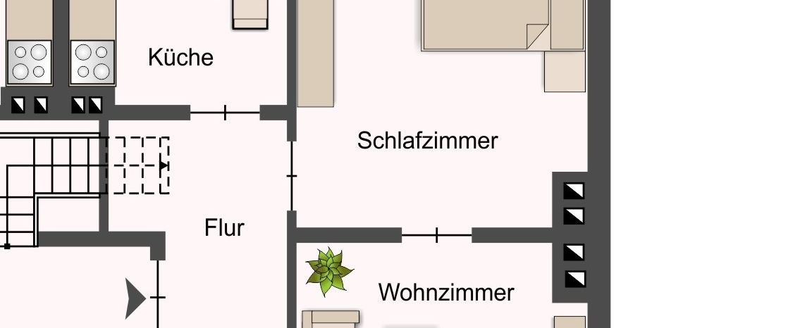 Vollmodernisierte 2-R-DG-Wohnung – zentral gelegen - Foto 1