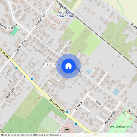 ul. Strachocińska, Strachocin, Psie Pole, Wrocław, dolnośląskie
