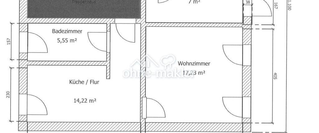 Helle 1,5 Zimmerwohnung in Brandenburg - Photo 1