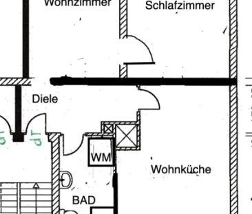 DG - gemütliche 2-Zimmer Wohnung in Mehrfamilienhaus (8 Parteien) m... - Photo 1