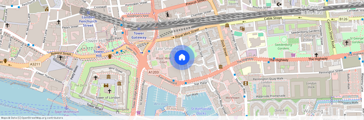 St. Mary Graces Court, Cartwright Street, London