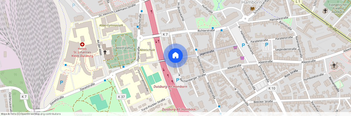 Jägerstraße, 47166 Duisburg - Hamborn
