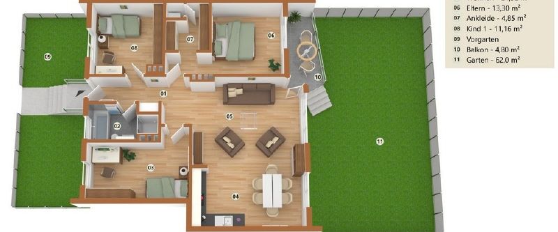 Erdgeschosswohnung mit Garten! - Photo 1