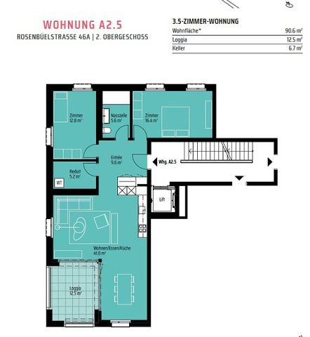 3.5 Zimmerwohnung in Ebnat-Kappel - Foto 3